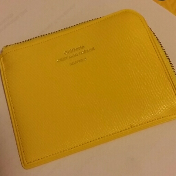 delfonics Handbags - Yellow delfonics coin wallet